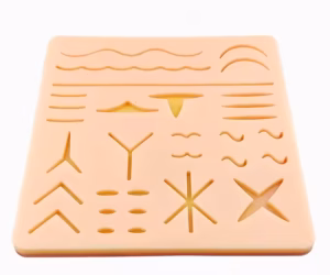 Module d'exercice de suture en silicone pour blessures multiples