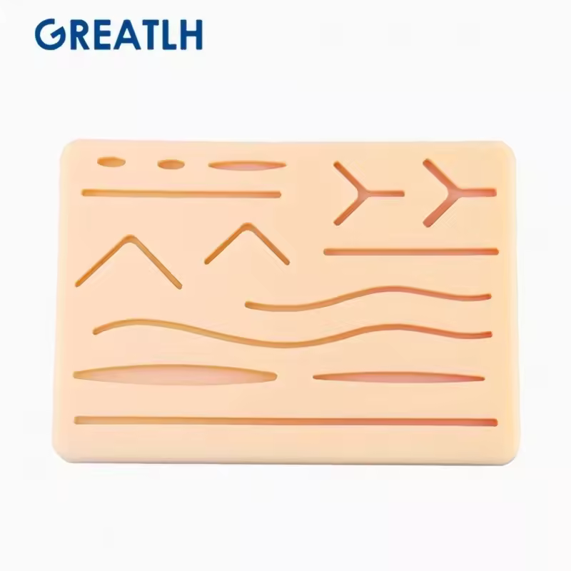 Module d'exercice de suture en silicone pour blessures multiples