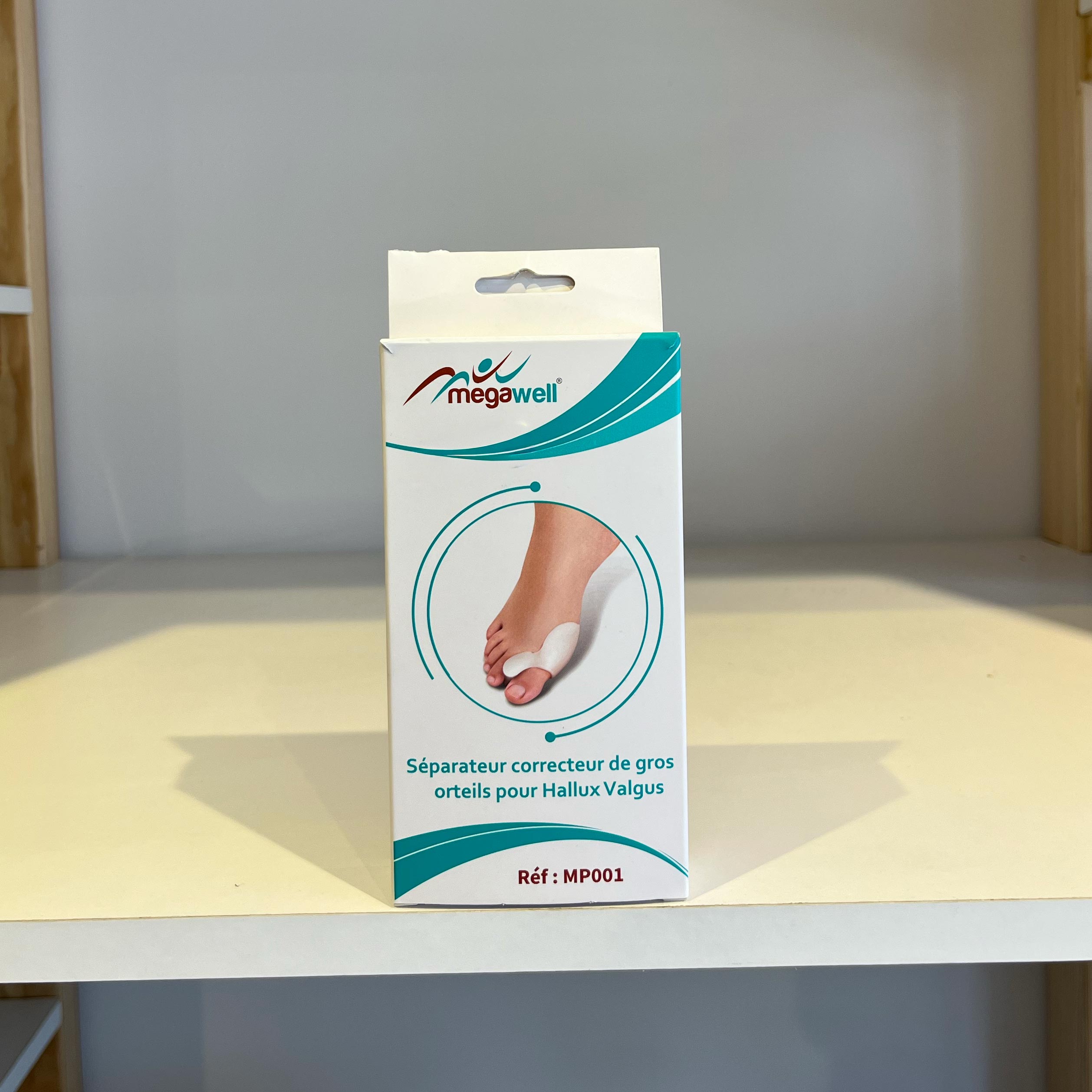 ATTELLE ARTICULÉE DE NUIT AVEC GEL POUR HALLUX VALGUS